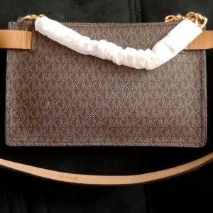 Michael Kors MK logo Belt Bag w/ Pull Chain